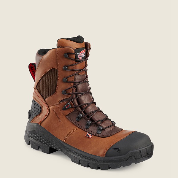 Work Støvler Herre - Red Wing Crv™ - 8-Inch Waterproof Soft Toe - Brune/Sort - SZWFTO-105